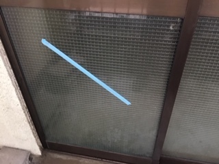 柏市　新富町　ガラス修理後