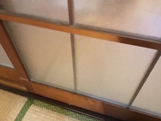 柏市　高田　ガラス修理後